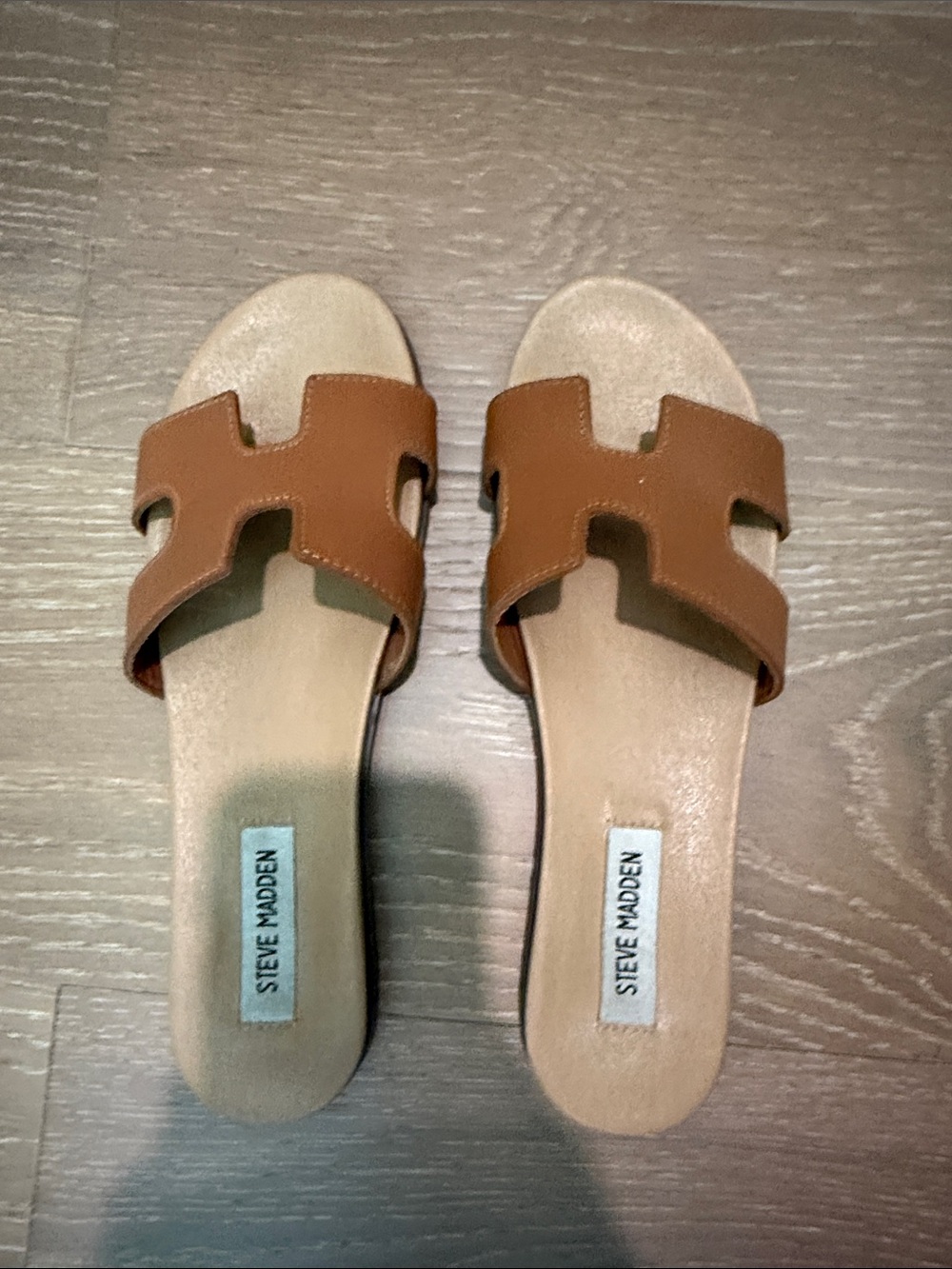 Steve Madden Brown Slide Sandals - Women's Open-Toe Slip-Ons